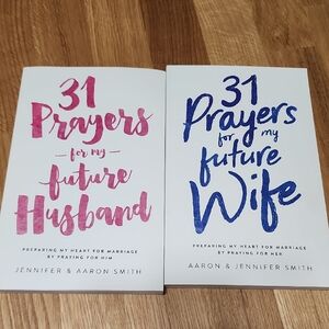 Set of Two 'Praying for His Heart' Softcover Books - Pink & Blue Text